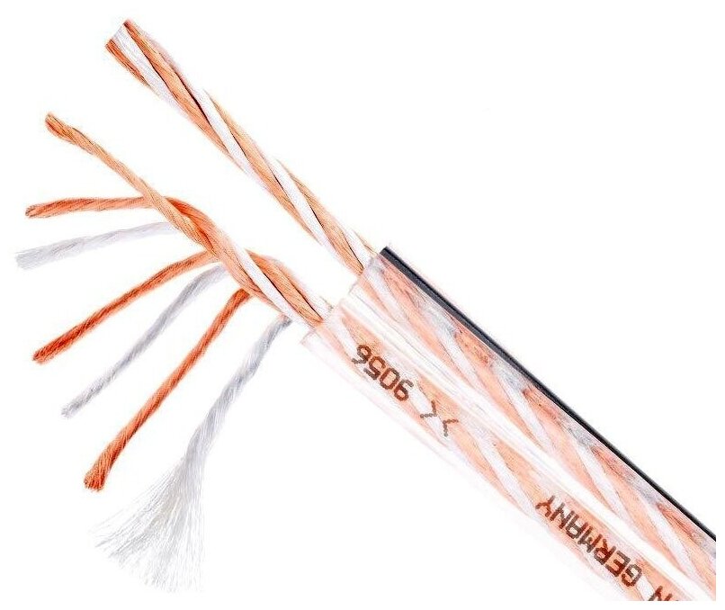 Кабель акустический с катушки двухжильный Eagle Cable 31032400 DELUXE Silverline 4.0, 1 м