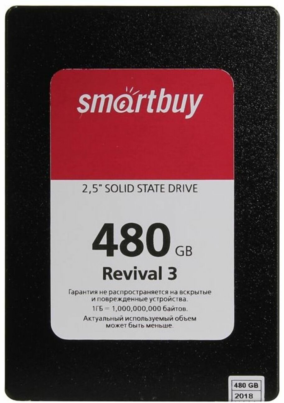 Накопитель SSD SmartBuy Revival 3 480Gb (SB480GB-RVVL3-25SAT3)