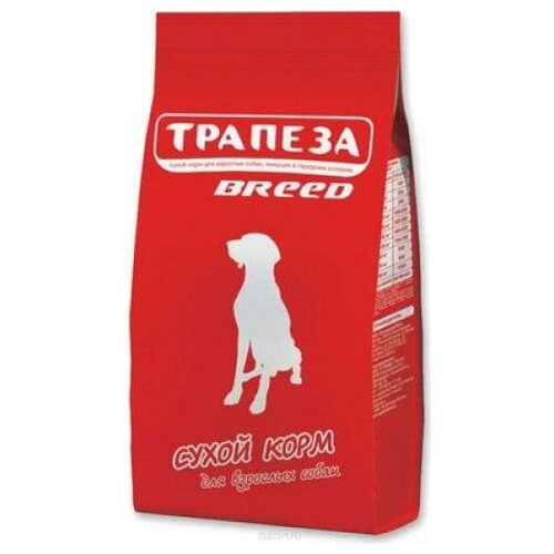 Сухой корм для собак средних и крупных пород Трапеза Breed Мясное ассорти 18 кг.