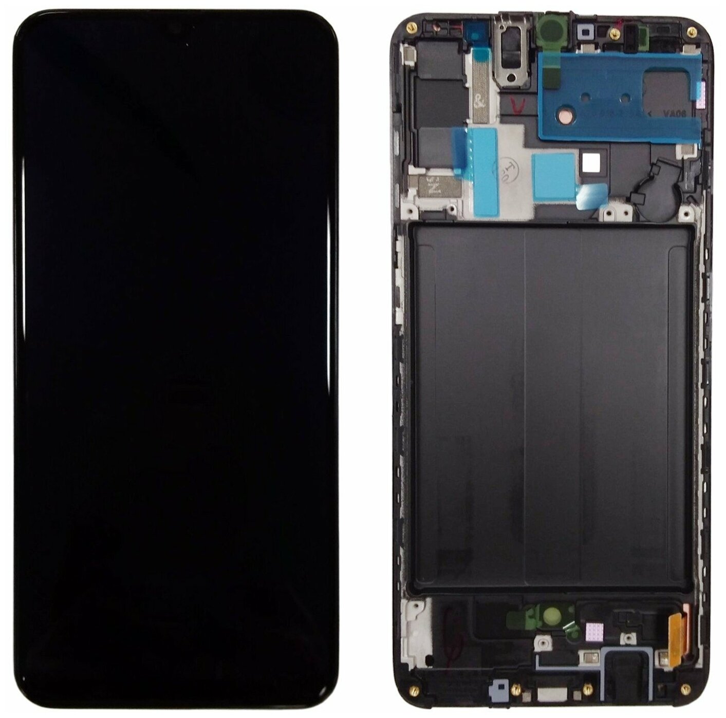 Дисплейный модуль с тачскрином для Samsung Galaxy A70 (A705F) (черный) (AAA) AMOLED