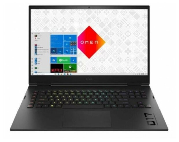 Ноутбук HP Omen 17-ck0052ur 4E1D4EA Intel Core i5 11400H 2700MHz1731920x108016GB1024GB SSDDVD нетNVIDIA GeForce RTX 3060 6GBWi-FiBluetoothDOS Black