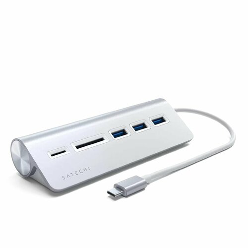 Хаб Satechi USB-C Combo HUB for desktop Серебро ST-TCHCRS