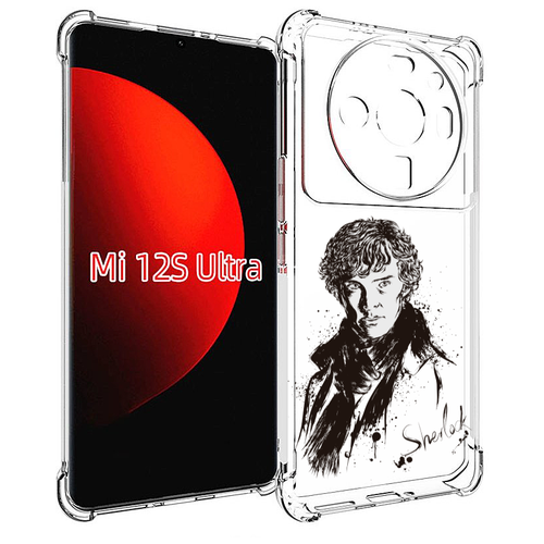 Чехол MyPads шерлок холмс портрет для Xiaomi 12S Ultra задняя-панель-накладка-бампер