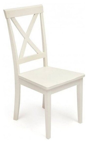 Стул Tetchair GOLFI (Гольфи) дерево гевея/мдф, 442x542x950, pure white (402) (2 шт/уп)