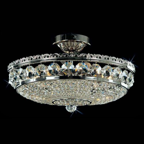 Потолочный светильник хрустальный Preciosa кол-во ламп6 цвет арматуры никель 20932₽