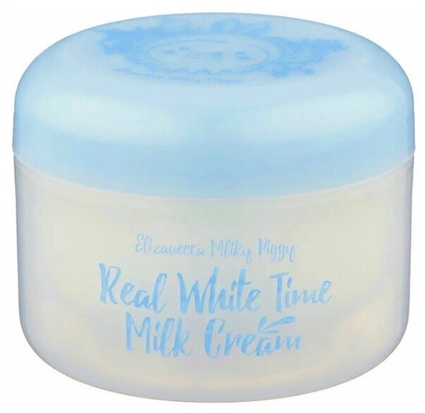Elizavecca Milky Piggy Real White Time Milk Cream Крем для лица и тела осветляющий 100г