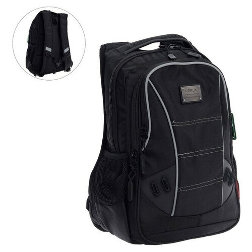 фото Рюкзак молодежный 41 х 26 х 15 см, эргономичная спинка, merlin, чёрный m21-137-21 across