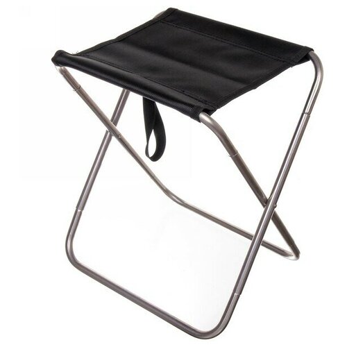 Табурет складной до 120кг О-образный 27х26х32 см нержавеющая сталь