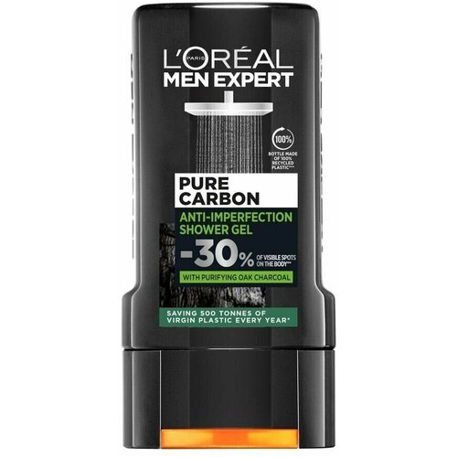 Гель для душа LOral Paris Men Expert Pure Carbon 300 мл Из Финлянии 905₽