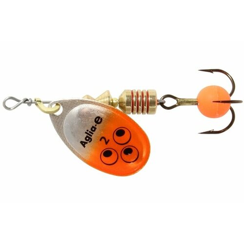 Блесна вращающаяся Mepps AGLIA-E 2 SHO S/Orange C_PVB2OR_24 блесна вращающаяся mepps aglia flying c 25g 3 silver orange c afco24 3254