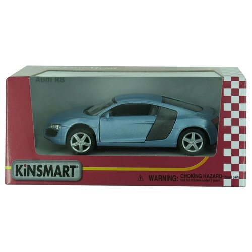 Модель машины Kinsmart Audi R8, инерционная, 1/36 KT5315W модель машины kinsmart lexus is 300 инерционная 1 36 kt5046w