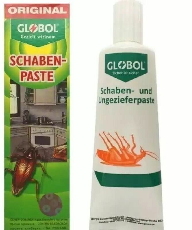 Гель от тараканов и муравьев "Globol Schaben-Paste", 75 мл., 3 шт - фотография № 1