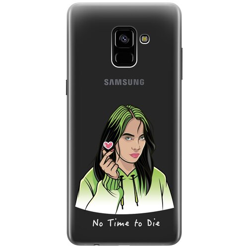 Силиконовый чехол с принтом No Time To Die для Samsung Galaxy A8+ (2018) / Самсунг А8 Плюс 2018 силиконовый чехол с принтом no time to die для samsung galaxy a6 2018 самсунг а6 2018