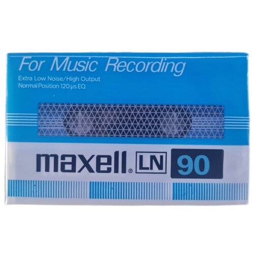 Аудиокассета Maxell LN90 For Music Recording. Запечатанная. Бланк