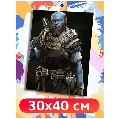 Картина по номерам Игра God of War Ragnarok Брок - 6225 В 30x40 картина по номерам на холсте игра god of war ragnarok 11518 в 30x40