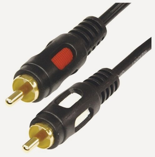 Изображение товара Кабель Rexant 2 RCA - 2 RCA, серия Gold, длина 1.5 м, черный