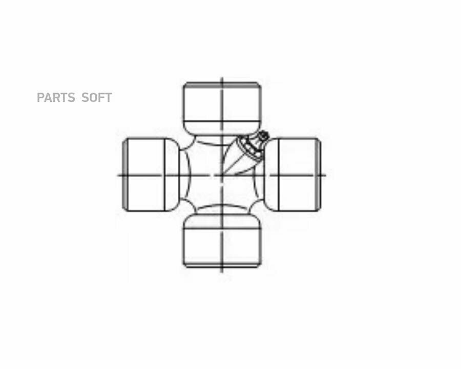 Крестовина Карданного Вала Ford Transit 71-90, Volvo 740, 760, Opel Frontera GKN (Loebro) арт. U110