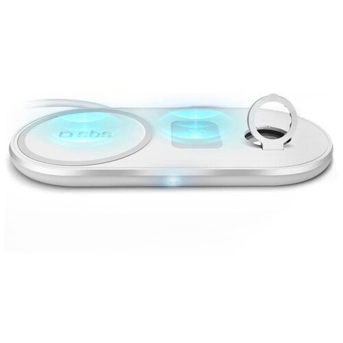 Беспроводное зарядное устройство SBS 3 в 1 для Apple Airpods, Apple iWatch, смартфолны белый (TEWIRE20WMULTI)