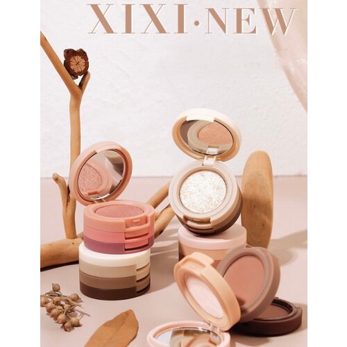 Xixi Тени для век матовые/подходят для контуринга 3в1 оттенок 01