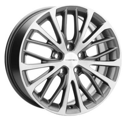 Khomen wheels khw1705 7х17 5х108 ет40 d60.1 gray-fp