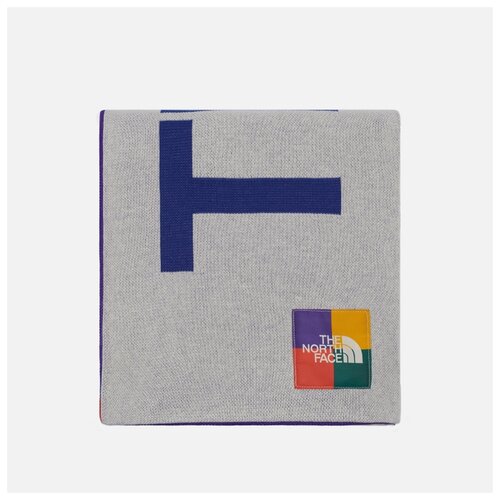 фото Шарф the north face color block серый , размер one size