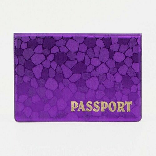 фото Обложка для паспорта , фиолетовый случай