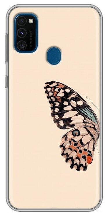 Дизайнерский силиконовый чехол для Самсунг Гэлакси М21 / Samsung Galaxy M21 Бабочка