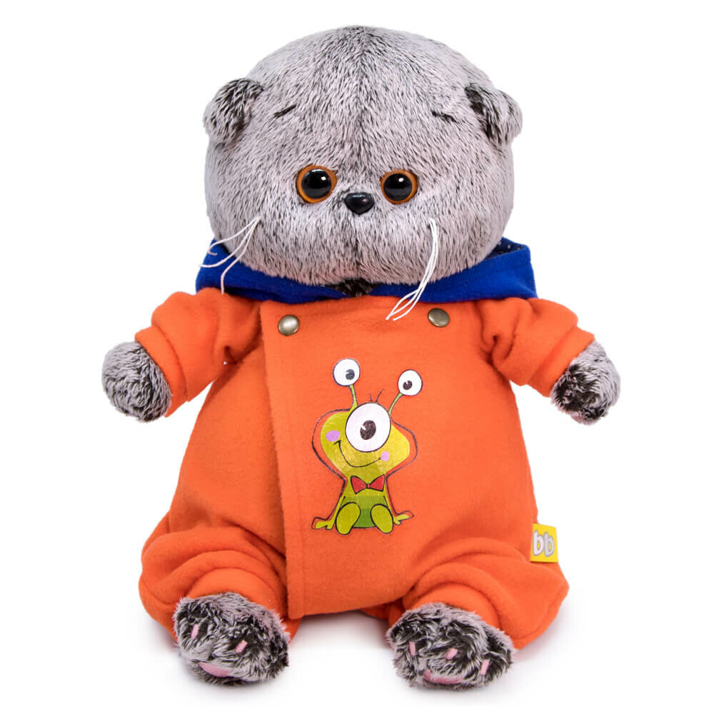 Budi Basa Мягкая игрушка BUDI BASA BB-075 Басик BABY в комбинезоне с монстриком 20 см