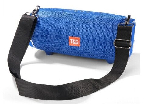 Беспроводная Bluetooth колонка T&G TG-187 (синяя)