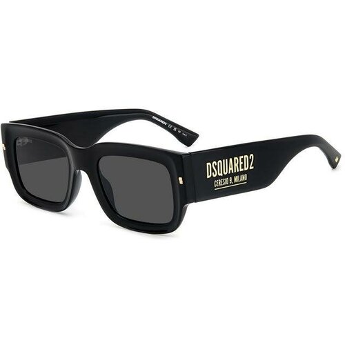 Солнцезащитные очки DSQUARED2, прямоугольные, для мужчин, золотой