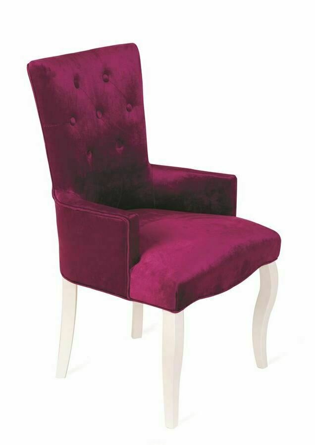 фото Кресло RB Виктория Эмаль белая / 26 - темно-розовый