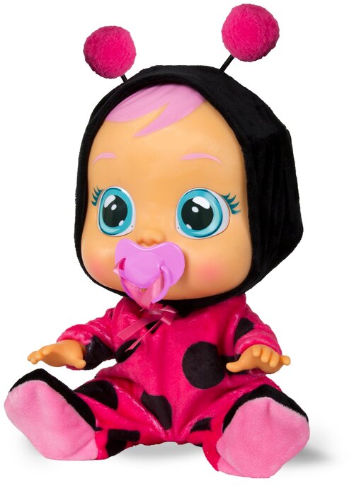 Пупс IMC toys Cry Babies Плачущий младенец Леди Баг, 31 см, 96295 мультиколор