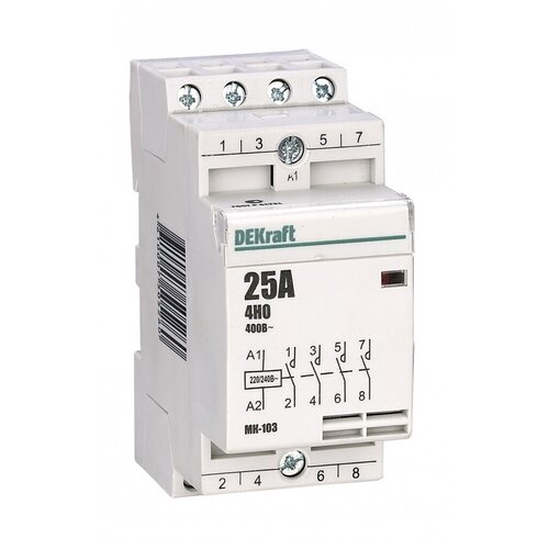 модульный контактор 4но 20а 230в мк 103 schneider electric 18060dek 1 шт Модульный контактор 4НО 20А 230В МК-103, SCHNEIDER ELECTRIC 18060DEK (1 шт.)