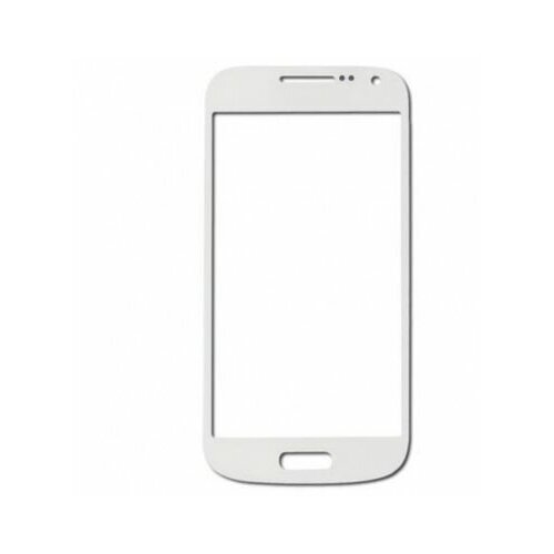 Стекло для Samsung Galaxy S4 Mini i9190 белое чехол пластиковый samsung galaxy s4 mini ажурные листья