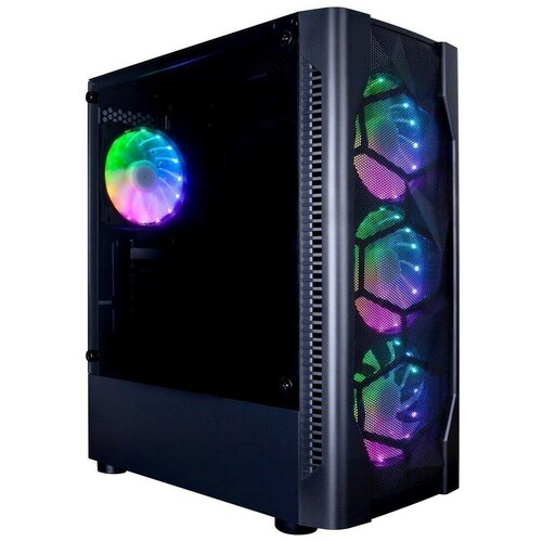 Корпус для компьютера 1stPlayer D4-BK-4G6 корпус atx aerocool cylon 4713105950229 белый без бп с окном usb 3 0 2 usb 2 0 audio card reader