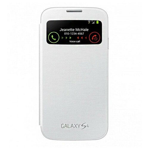 Чехол Flip Cover S-View для Samsung Galaxy S4 i9500/9505 белый