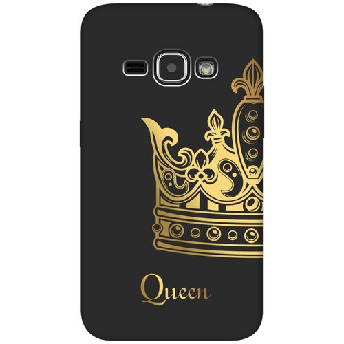 Матовый чехол True Queen для Samsung Galaxy J1 (2016) / Самсунг Джей 1 2016 с 3D эффектом черный матовый чехол snowboarding для samsung galaxy j1 2016 самсунг джей 1 2016 с эффектом блика черный