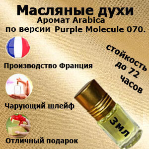 Масляные духи Purple Molecule 070, унисекс,3 мл.