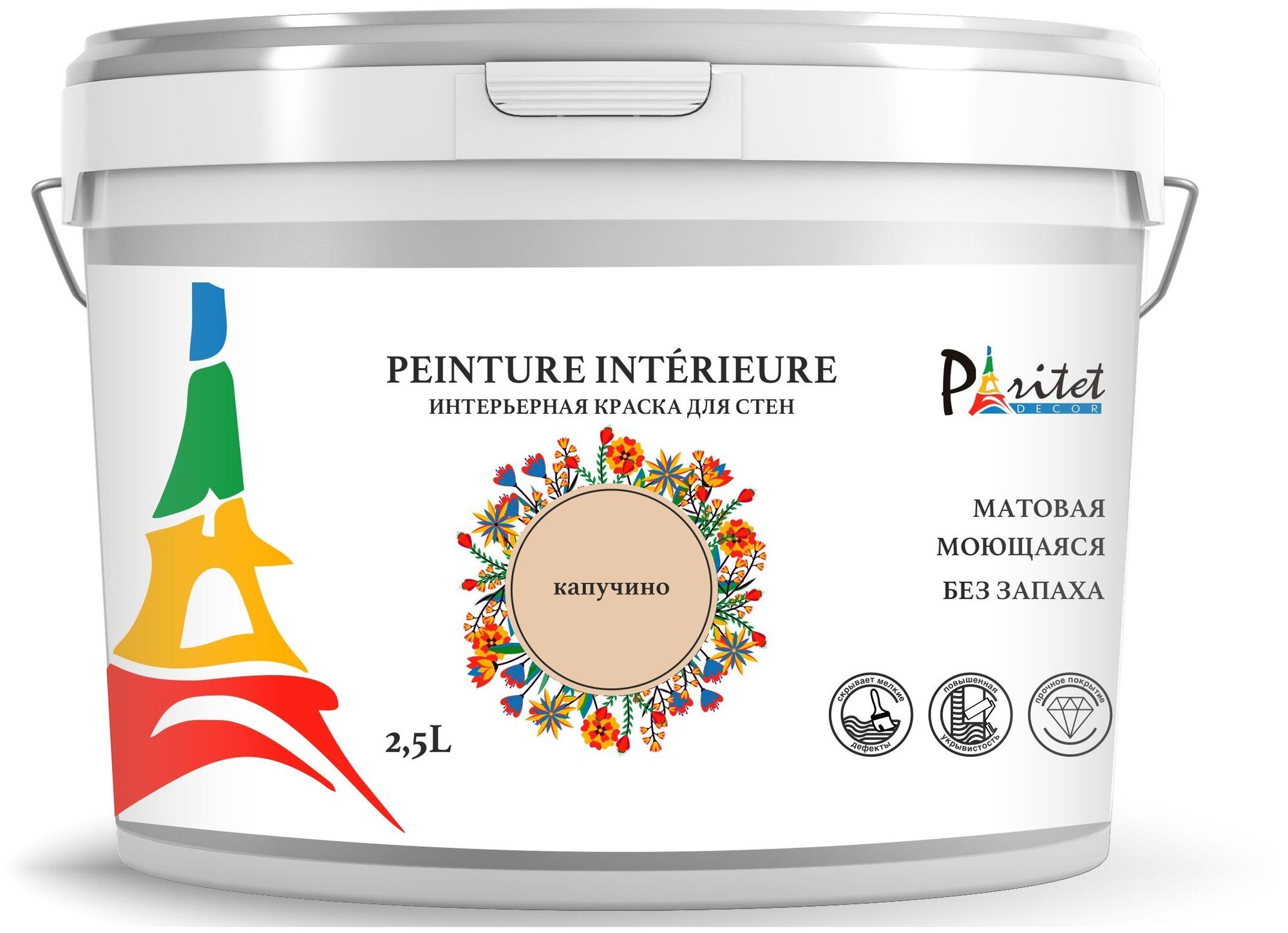 фото Краска акриловая PARITET Interieure