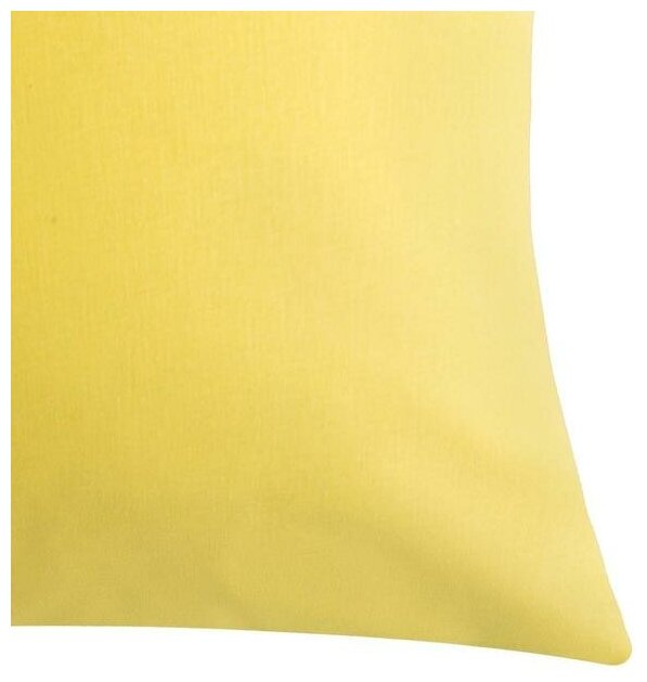Наволочка Этель 50х70 см, цвет жёлтый, поплин, 125 г/м2 Этель 5041015 . - фотография № 3
