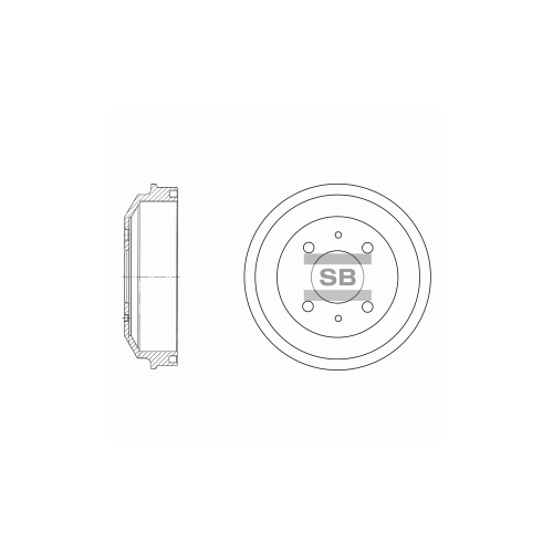 Барабан тормозной sangsin sd1007 accent 99- задн Sangsin SD1007 Hyundai / Kia (Mobis): 58411-25010