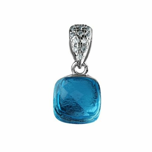 Подвеска Amarin Jewelry, серебро, 925 проба, родирование, стекло, фианит