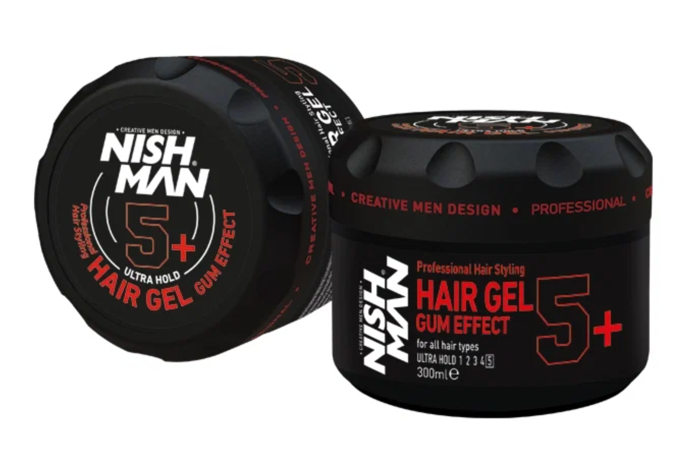 NISHMAN гель для укладки волос 5+ Gum Effect, ультра сильная фиксация, 300 мл