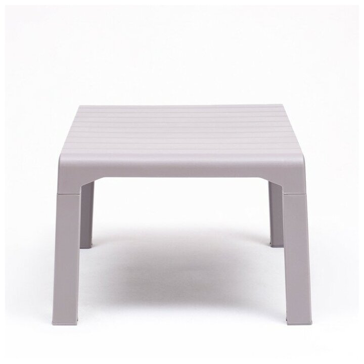 Столик садовый кофейный "Модерн" 79 х 55 х 38 см, песочно-серый - фотография № 5