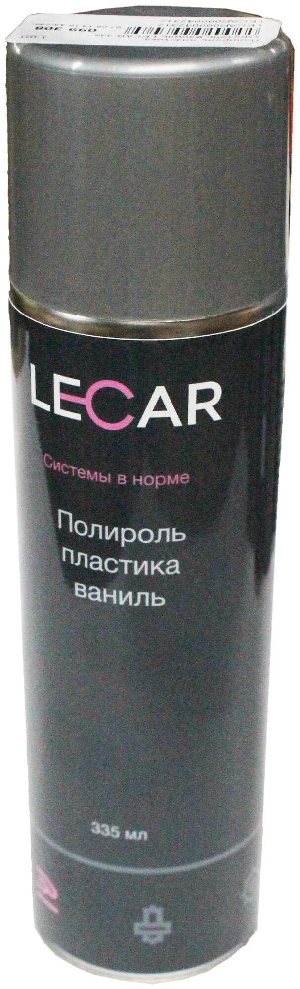 Полироль пластика "LECAR" (335 мл) (аэрозоль) (ваниль) LECAR LECAR000042312