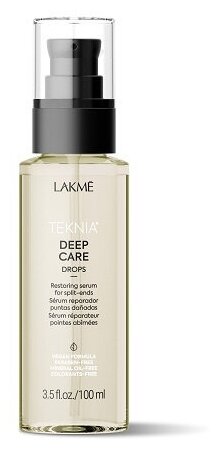 Сыворотка Lakme Deep Care Drops восстанавливающая, для кончиков волос , 100 мл