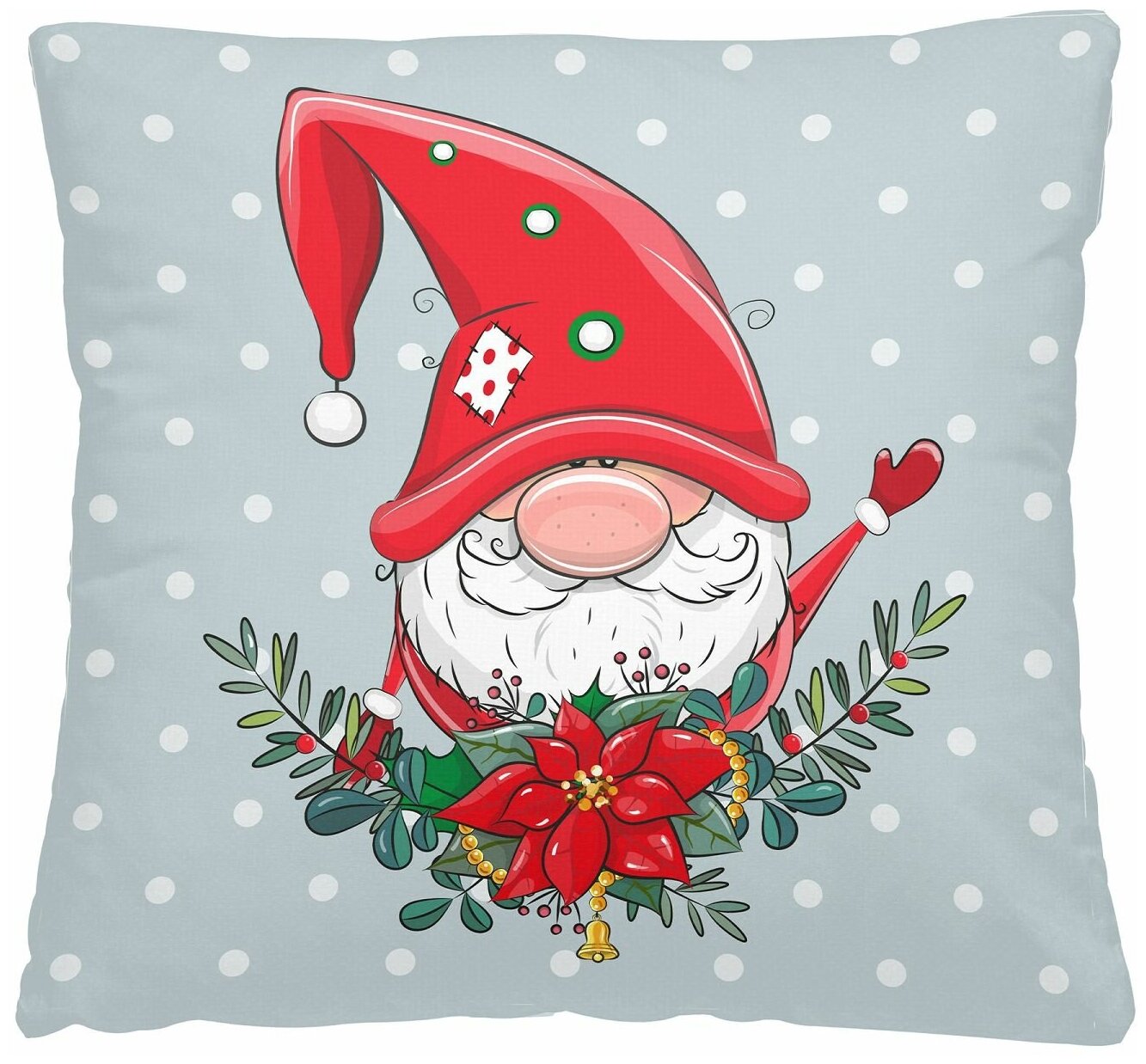 фото Подушка 40х40 скандинавский гном 767607