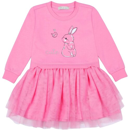 Платье BONITO KIDS, размер 98, розовый школьный фартук bonito kids размер 98 розовый