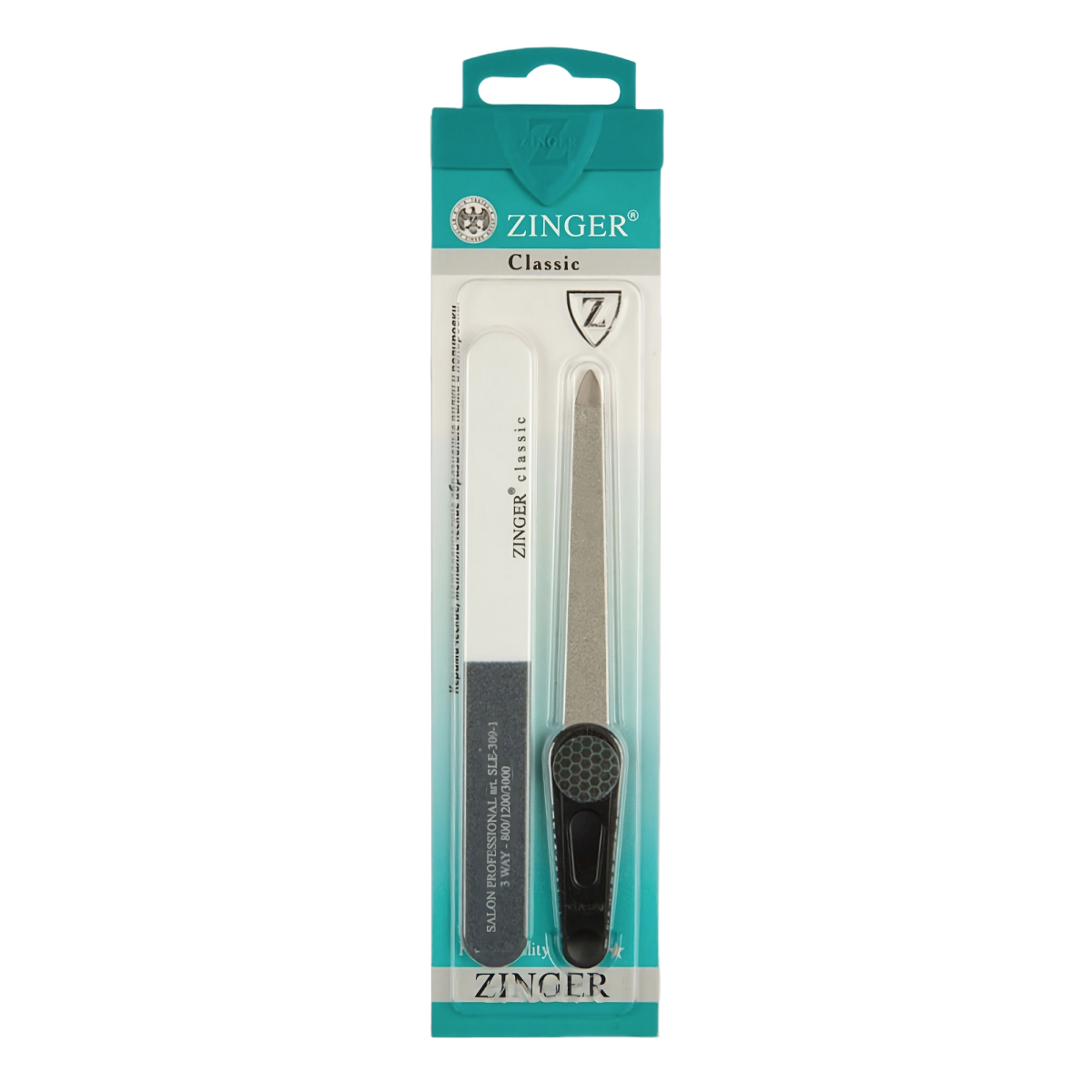 Картинки Набор для ногтей Zinger пилка металлическая и полировка baa-103
