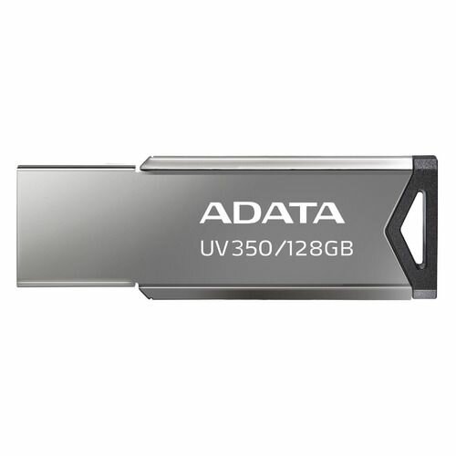 Флешка USB A-Data UV350 128ГБ, USB3.0, серебристый [auv350-128g-rbk]